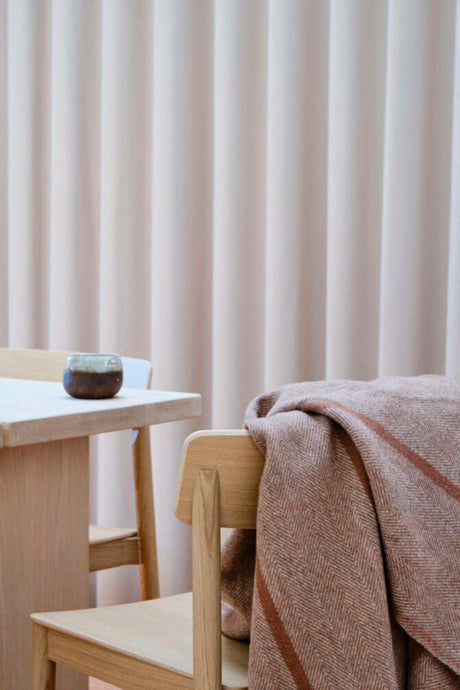 Askø Plaid, rosewood fra Silkeborg Uldspinderi - 2 - Jacobsen Plus