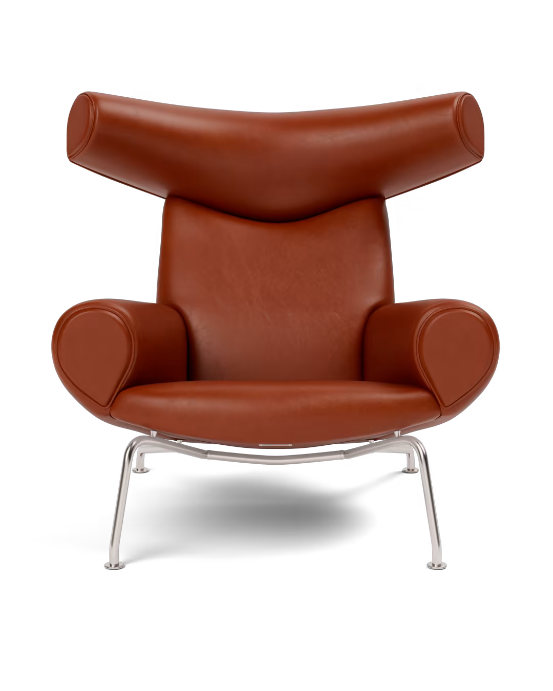 OX Chair - Cera 905 læder i Russet Brown af Hans J. Wegner - 1 - Jacobsen Plus