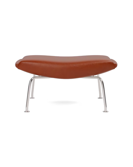OX Skammel - Cera 905 læder i Russet Brown af Hans J. Wegner - 1 - Jacobsen Plus