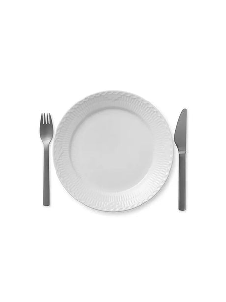 Royal Copenhagen Hvid Halvblonde, tallerken 25 cm - 2 - Jacobsen Plus