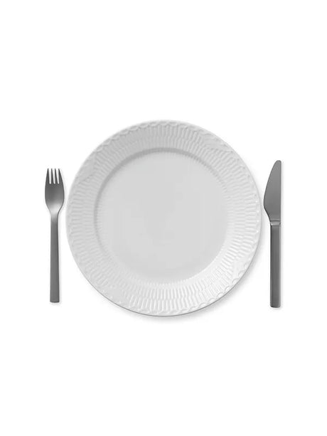 Royal Copenhagen Hvid Halvblonde, tallerken 27 cm - 2 - Jacobsen Plus