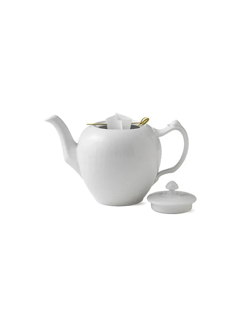 Royal Copenhagen Hvid Riflet, tekande med låg 100 cl - 2 - Jacobsen Plus