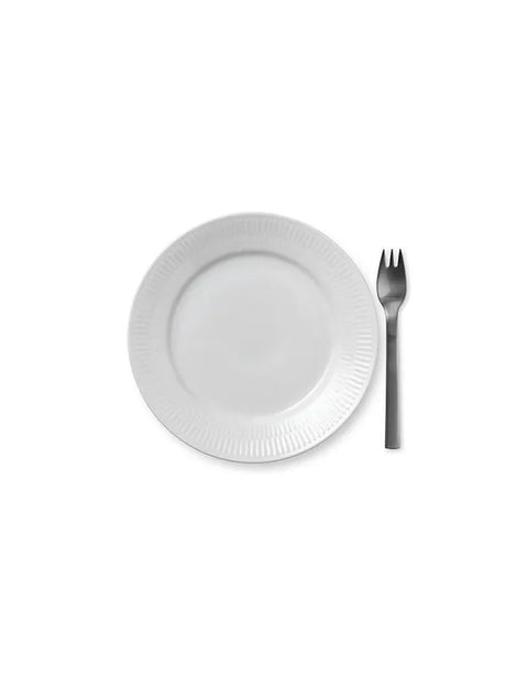 Royal Copenhagen Hvid Riflet, tallerken 19 cm - 2 - Jacobsen Plus
