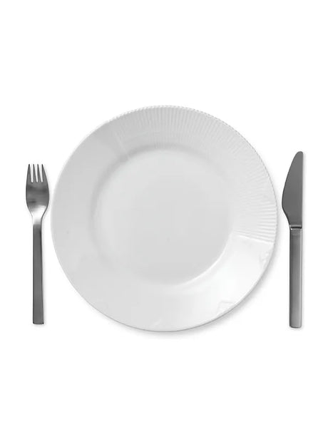 Royal Copenhagen Hvid Elements tallerken 28 cm - 2 - Jacobsen Plus