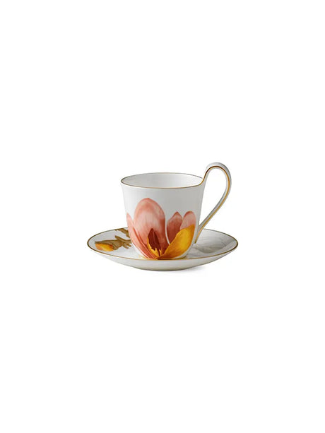 Royal Copenhagen Flora højhankskop med underkop, Magnolia - 1 - Jacobsen Plus