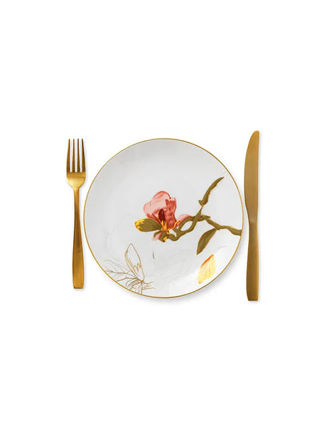 Royal Copenhagen Flora tallerken 22 cm, Magnolia - 2 - Jacobsen Plus