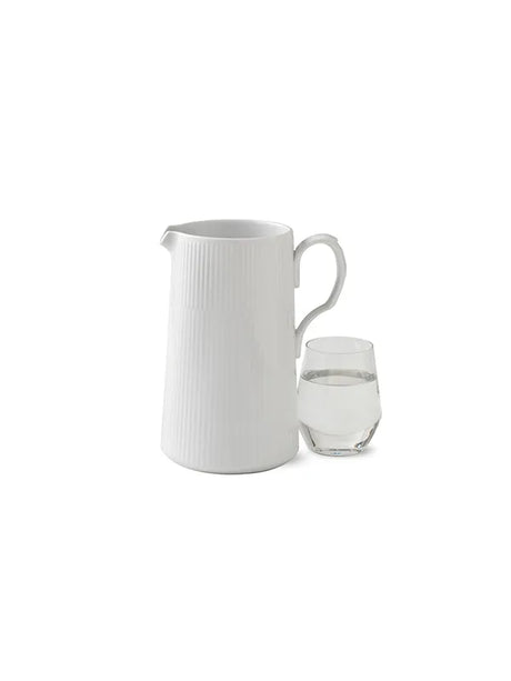 Royal Copenhagen Hvid Riflet, kande 1,5 l - 2 - Jacobsen Plus