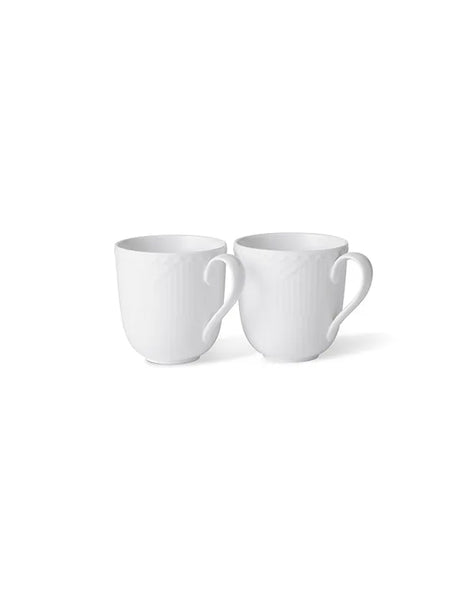 Royal Copenhagen Hvid Halvblonde, 2-pak krus 37 cl - 1 - Jacobsen Plus