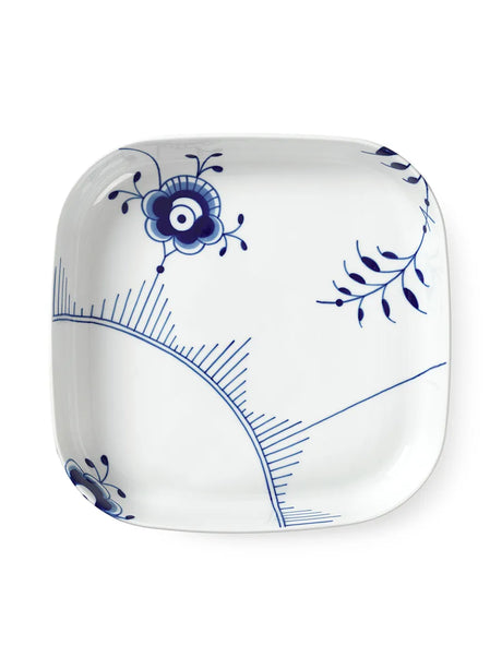 Royal Copenhagen Blå Mega Riflet, firkantet ovnfast fad 30 x 30cm - 1 - Jacobsen Plus