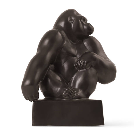 Gorilla figur grafit 20,5 cm fra Royal Copenhagen - 1 - Jacobsen Plus