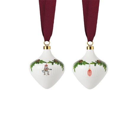 Stjerne Riflet Jul ornamenter 2 stk. fra Royal Copenhagen - 1 - Jacobsen Plus