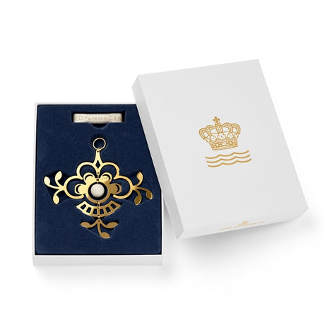 Forgyldt juleornament Blomst fra Royal Copenhagen - 2 - Jacobsen Plus