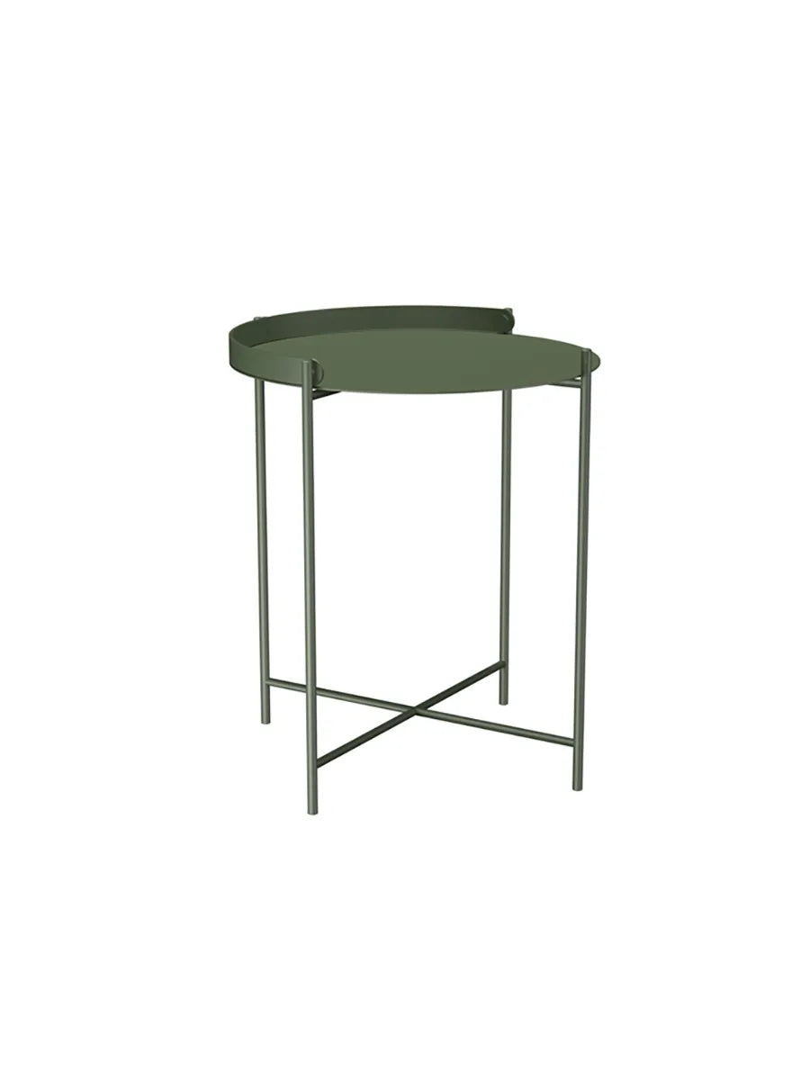 Edge Tray Table, Ø 46 cm fra Houe - Olive Green - Jacobsen Plus