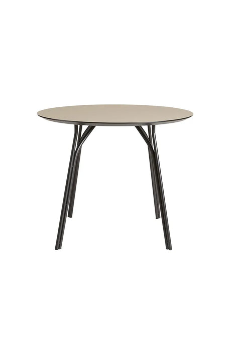 Tree Dining Table Round fra Woud - Ø90 cm / Beige-sort - Jacobsen Plus