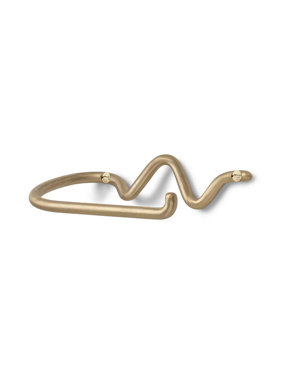 Curvature Toilet Paper Holder fra Ferm Living - Brass - Jacobsen Plus