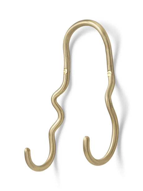 Curvature Double Hook fra Ferm Living - Brass - Jacobsen Plus