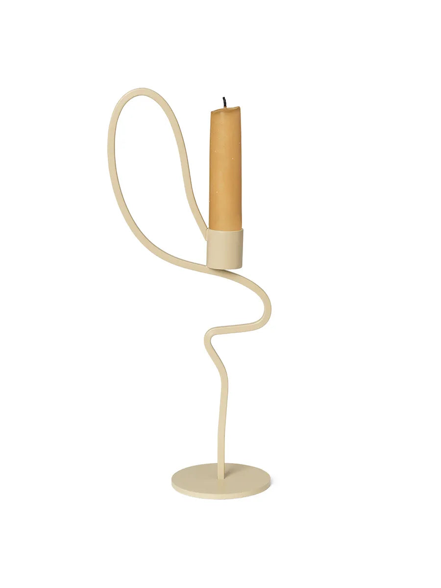 Valse Candleholder, high fra Ferm Living - Cashmere - Jacobsen Plus