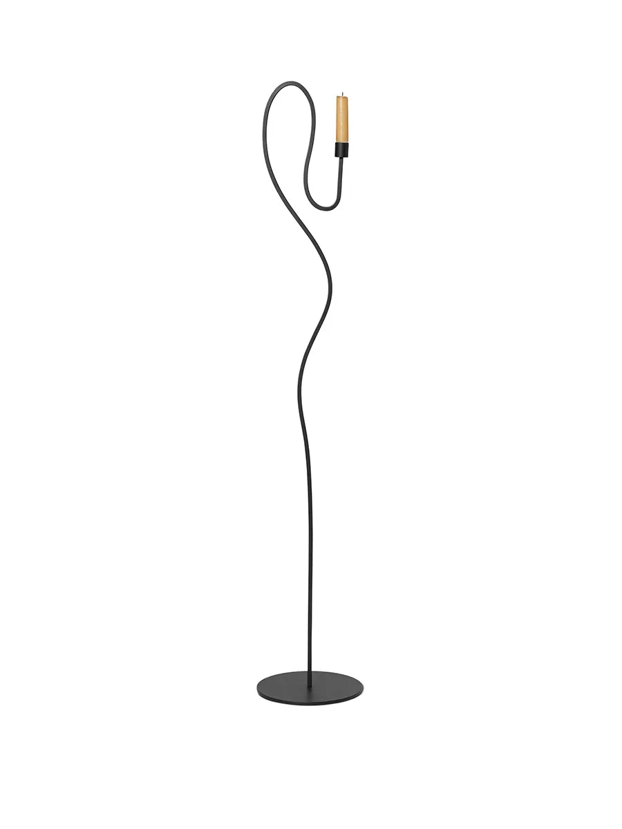 Valse Floor Candle Holder fra Ferm Living - Black - Jacobsen Plus