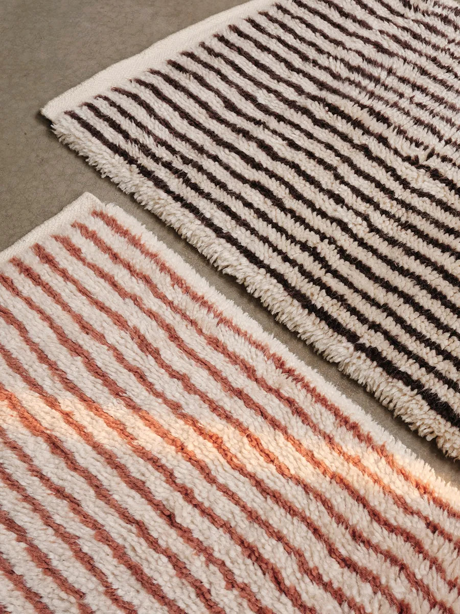 Kami Knotted Rug, red brown fra Ferm Living - 2 - Jacobsen Plus