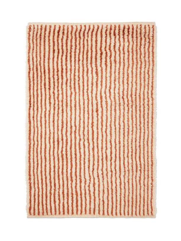 Kami Knotted Rug, red brown fra Ferm Living - 1 - Jacobsen Plus