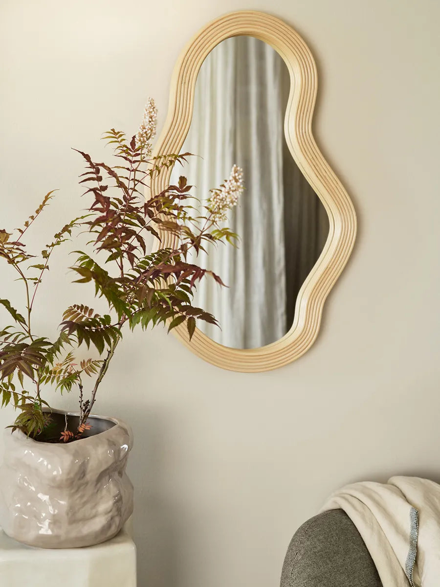 Pond Mirror Medium, rattan fra Ferm Living - 2 - Jacobsen Plus