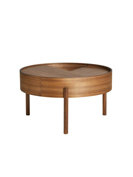 Arc Coffee Table, Ø 66 cm fra Woud - Walnut - Jacobsen Plus