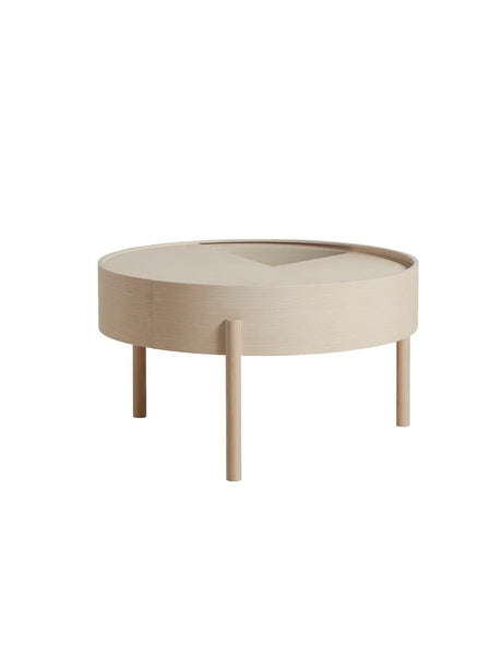 Arc Coffee Table, Ø 66 cm fra Woud - White pigmented ash - Jacobsen Plus