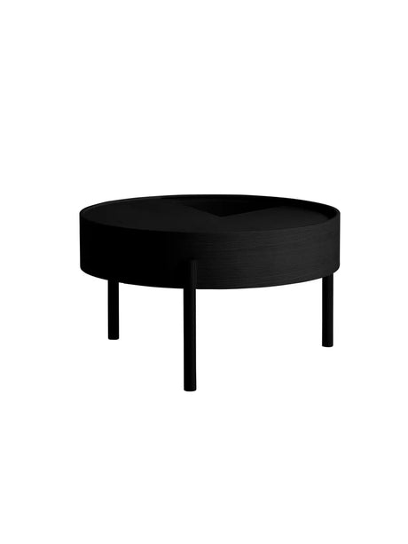 Arc Coffee Table, Ø 66 cm fra Woud - Black painted ash - Jacobsen Plus