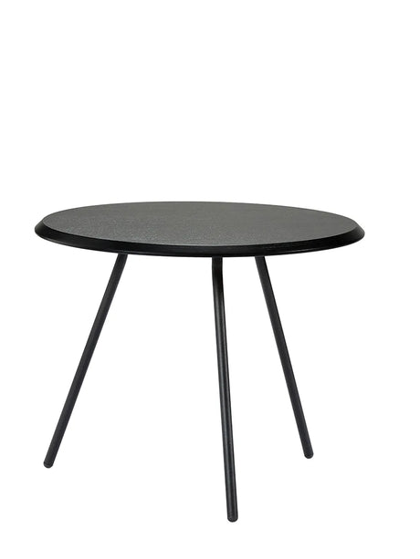 Soround Coffee Table, Ø 60 cm fra Woud - Black painted ash / H 49 cm - Jacobsen Plus