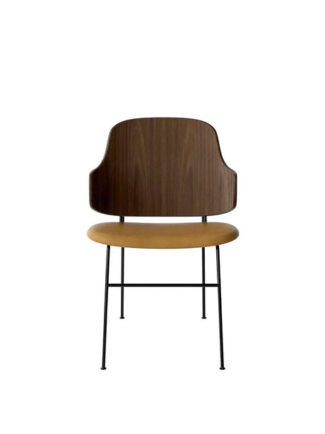 The Penguin Dining Chair, Læder fra Audo Copenhagen - Walnut / Dakar 0250 - Jacobsen Plus