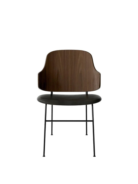 The Penguin Dining Chair, Læder fra Audo Copenhagen - Walnut / Dakar 0842 - Jacobsen Plus