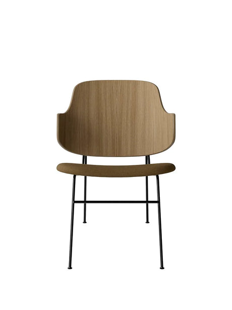 The Penguin Lounge Chair, Polstret fra Audo Copenhagen - Natural Oak / Re-wool 448 - Jacobsen Plus