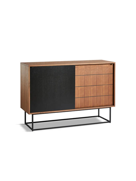 Virka High Sideboard fra Woud - Valnød-sort - Jacobsen Plus