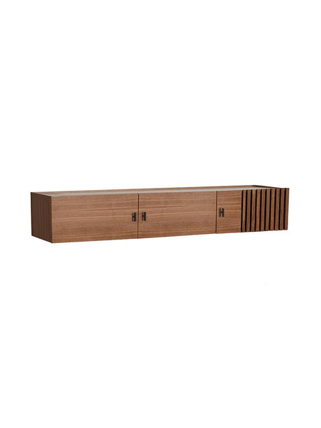 Array Low Sideboard, wall-mounted fra Woud - Walnut - Jacobsen Plus