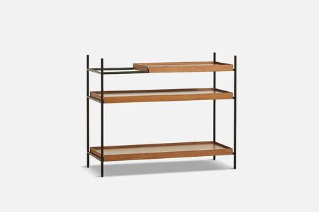 Tray Shelf, lav fra Woud - Walnut: 2 wide, 1 short - Jacobsen Plus