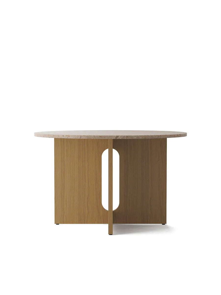Androgyne Dining Table Ø120 natural oak, sand sten fra Audo Copenhagen - 1 - Jacobsen Plus
