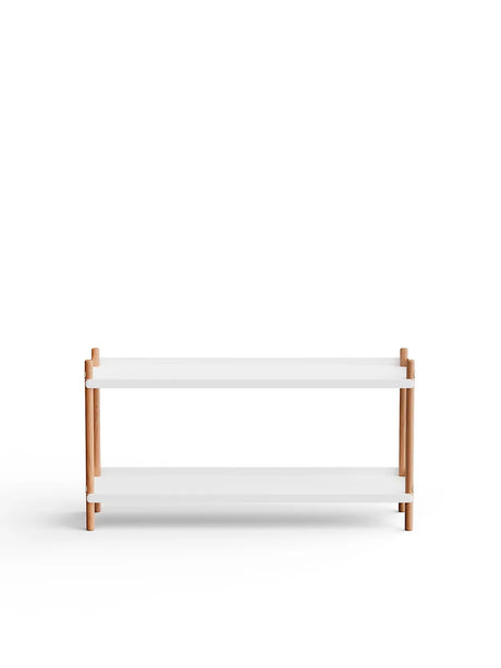 BOLT Shelving 1000 fra Nine - 2 hylder - hvid-natur eg - Jacobsen Plus