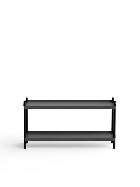 BOLT Shelving 1000 fra Nine - 2 hylder - antracit-sortbejdset eg - Jacobsen Plus