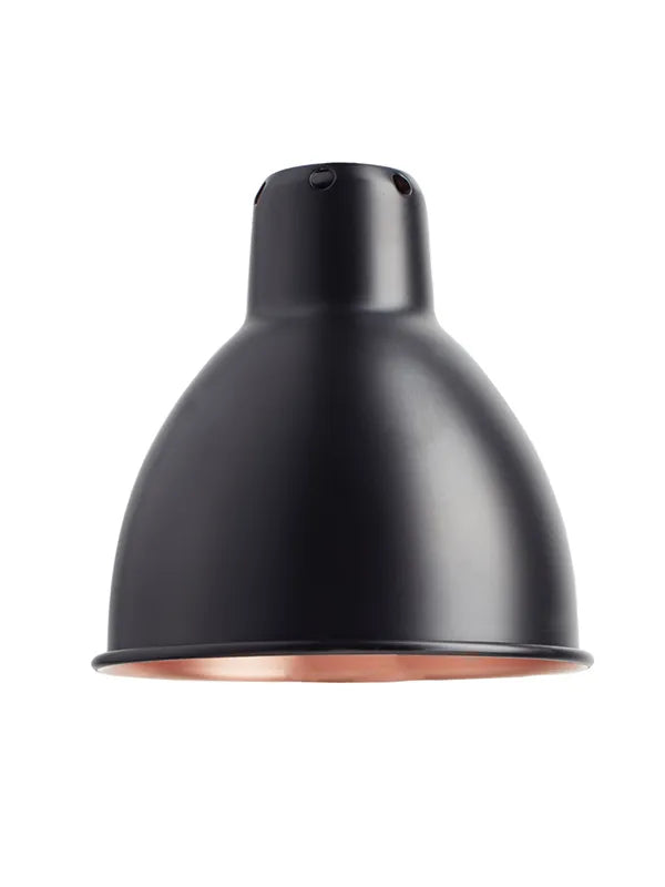Lampeskærme fra Lampe Gras - Sort-kobber inderside / Round shade-skærm - Ø140mm - Jacobsen Plus
