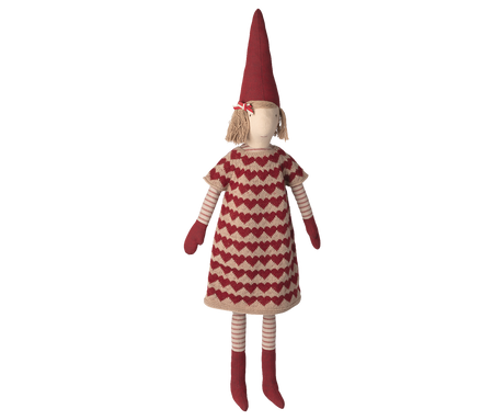 Pixy size 5 - Nisse pige med stikket kjole fra Maileg - 1 - Jacobsen Plus