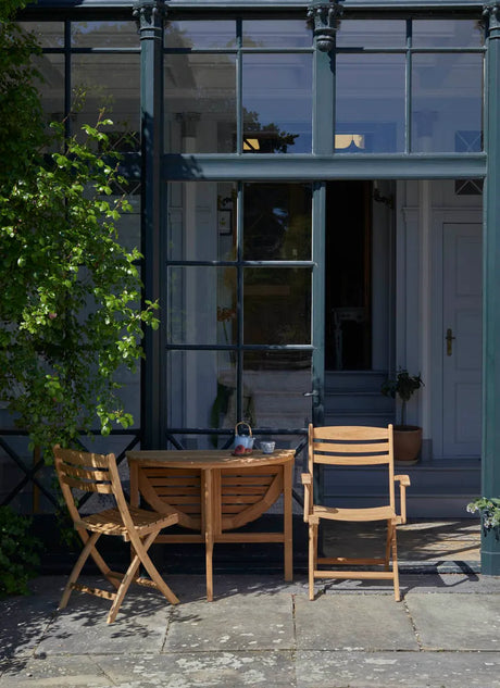 Skagerak Selandia Sæt, 2 armstole og Ø 94 bord fra Fritz Hansen - 2 - Jacobsen Plus