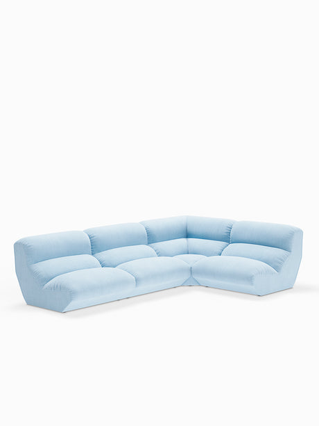 Hi Lo Modular Sofa, Configuration E fra &Tradition - Gentle 0733 - Jacobsen Plus