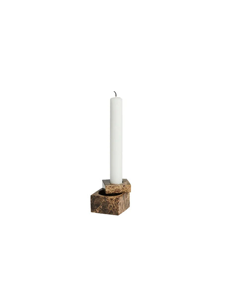 Jeu de Dés 1 Candle Holder fra Woud - Brown - Jacobsen Plus