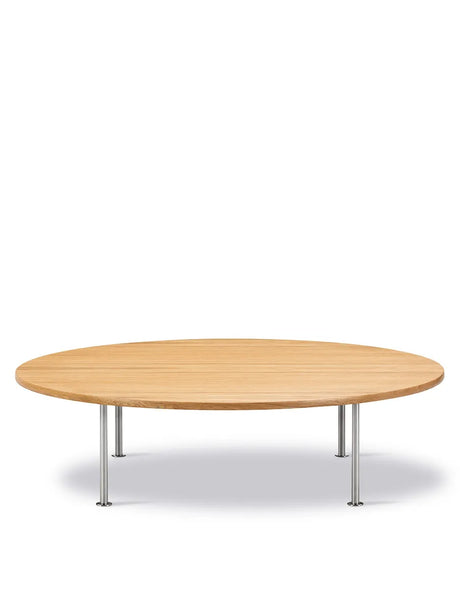 Wegner Ox Table fra Fredericia Furniture - Ø150 cm / Eg - oliebehandlet / H: 35 cm - Jacobsen Plus