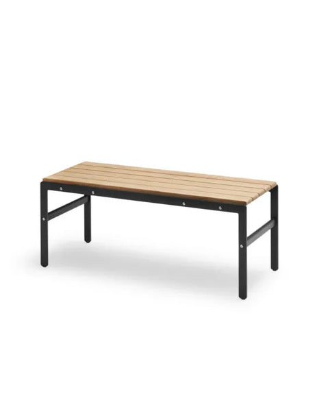 Skagerak Reform Bænk fra Fritz Hansen - Anthracite black - Teak - Jacobsen Plus