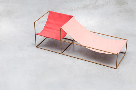 Duo Seat, red/pink fra Valerie Objects - 2 - Jacobsen Plus