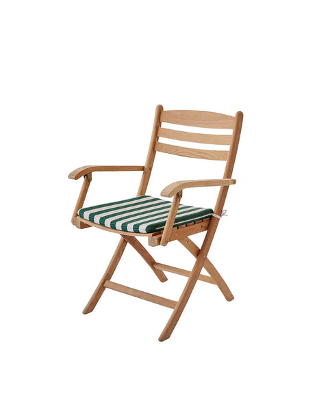 Skagerak Hynde til Selandia Armstol fra Fritz Hansen - Light apricot/dark green stripe - Jacobsen Plus
