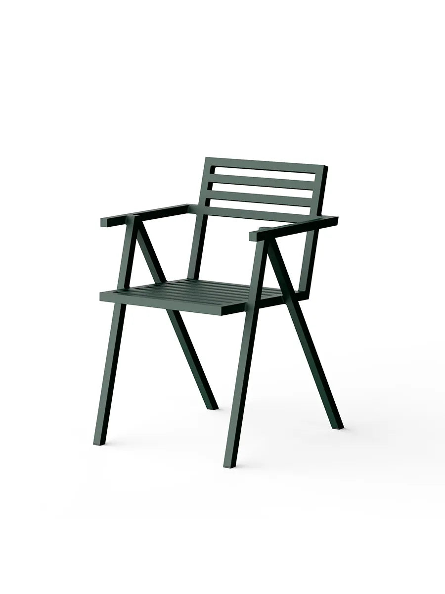 Stacking Arm Chair, grøn fra 19 Outdoors - 1 - Jacobsen Plus