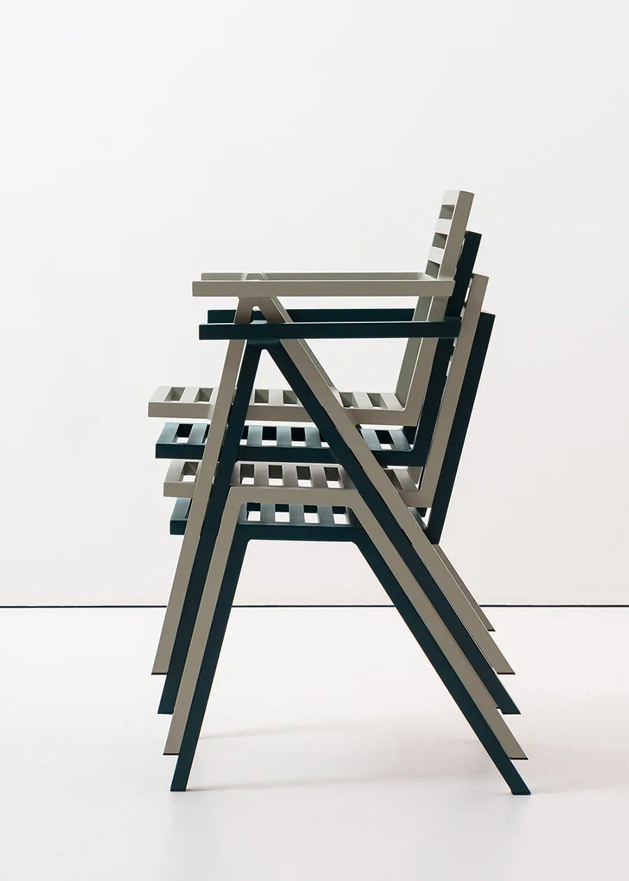 Stacking Arm Chair, grøn fra 19 Outdoors - 2 - Jacobsen Plus