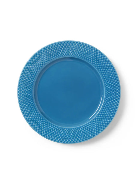 Rhombe tallerken, blå Ø27 cm fra Lyngby Porcelæn - 1 - Jacobsen Plus